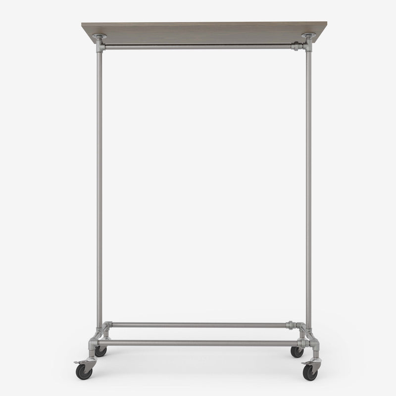 RackBuddy Archie – Kleiderständer mit Holzregal und Rädern