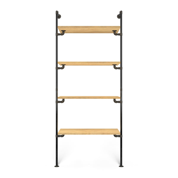 Original Walk-In 1 Reihe Kleiderstangensystem - (4 Regale)