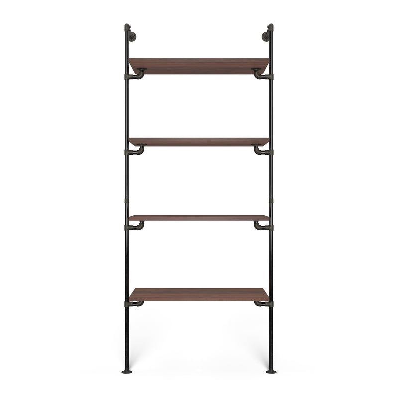 Original Walk-In 1 Reihe Kleiderstangensystem - (4 Regale)