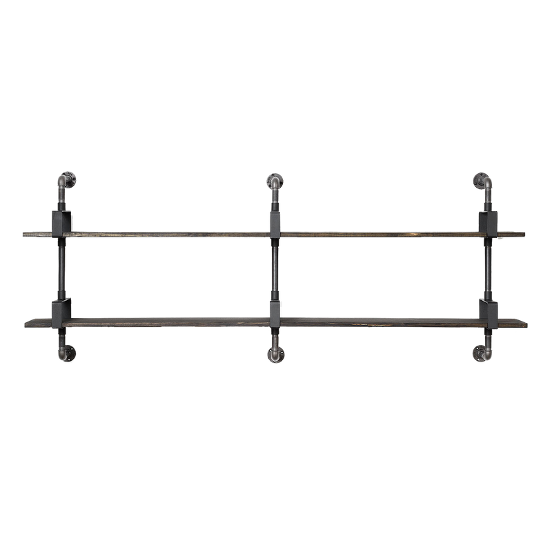 RackBuddy Shelfie - modular shelving system with 3 supports and two shelves
